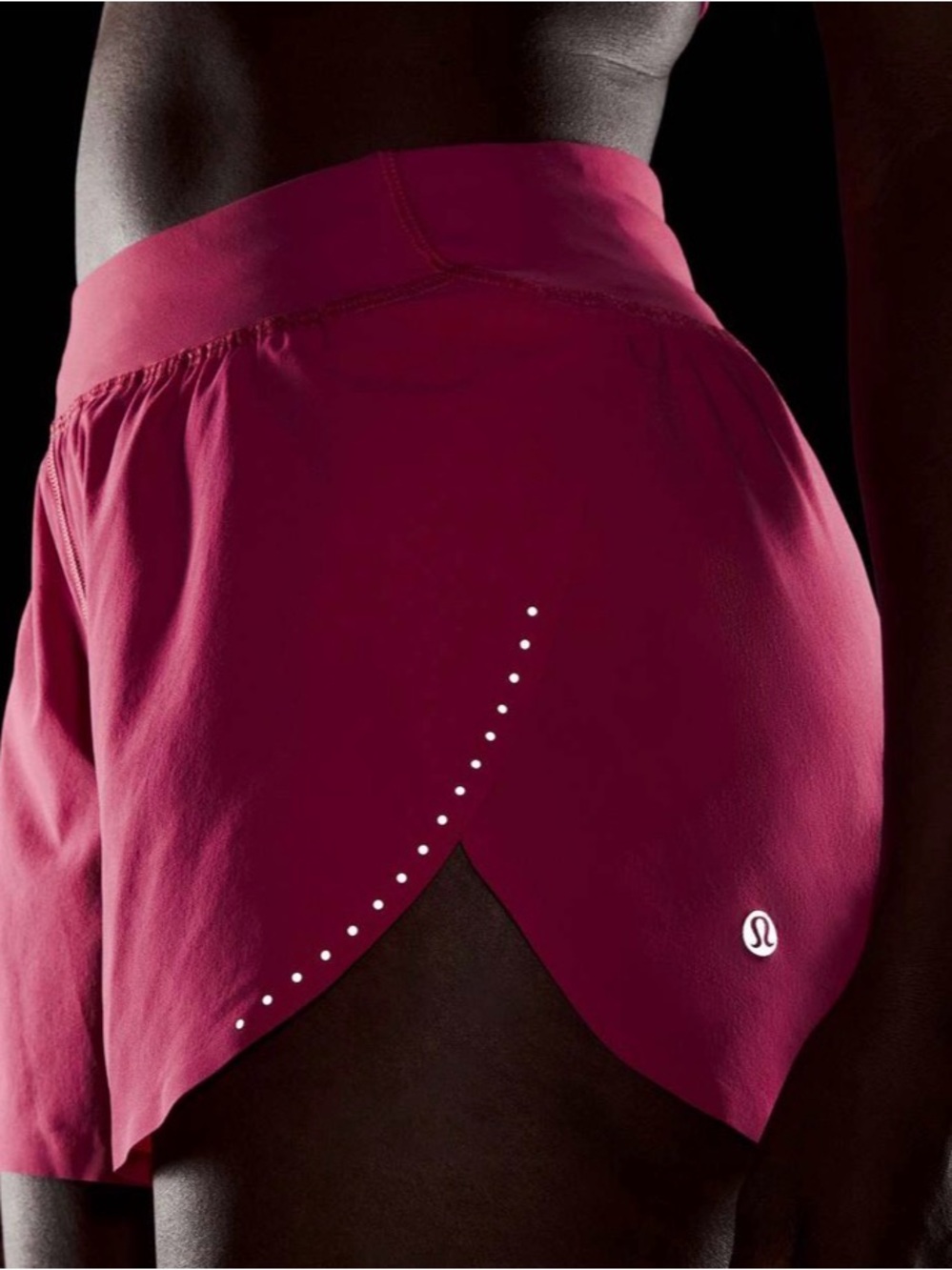 lululemon athletica Fast and Free Split Short 3” Raspberry Coulis S